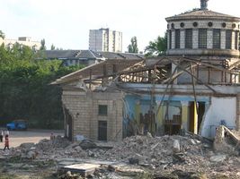 Історія Дарницького вокзалу. Зруйнування будівлі 1953р., 2003 рік