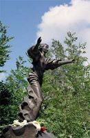 Памятник на могиле Грина (кладбище г.Старый Крым). Скульптор Татьяна Гагарина
