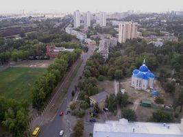 Фото ДВРЗ з даху будинку №109В по Алма-Атинській