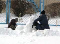 Снежная зима в Киеве