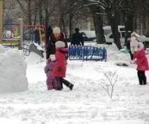 Снежная зима в Киеве
