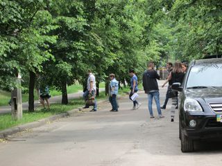 Съёмки фильма на улице Волховской, микрорайон ДВРЗ
