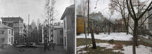 Вигляд будинку у 1936 році в порівнянні з 2018 роком