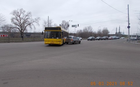 ДТП на перехресті Дніпровська набережна - Тичини