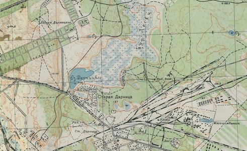 Озеро Дарницьке на карті 1932 р.