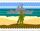 У Києві розквітне марка з російським військовим кораблем