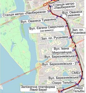 Новий автобусний маршрут на Березняках