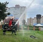 Показове тренування пожежників у дитсадку на ДВРЗ