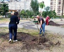 В парковій зоні по вулиці Березняківській пройшла толока