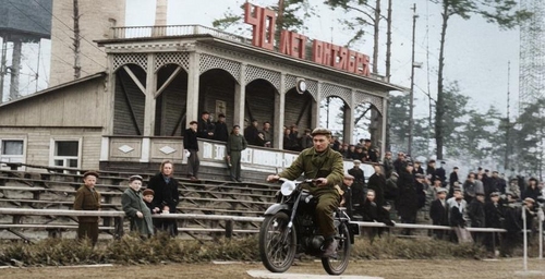 Стадіон Дарницького ВРЗ у 1957 році