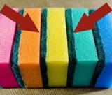 Чому губки для миття посуду різного кольору?