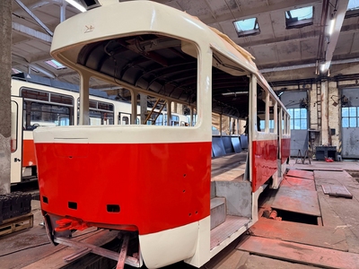 У Дарницькому трамвайному депо триває капітальний ремонт 5-го трамвайного вагона з початку року У Дарницькому трамвайному депо триває капітальний ремонт 5-го трамвайного вагона з початку року