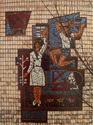 Є. Ковтун. Мозаїка на вул. Ентузіастів, 29/3. 1966 р.