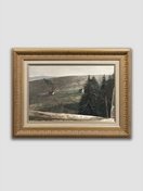 Любомир Медвідь (1941) «Карпатський пейзаж», 1978, картон, темпера