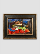 Роман Сельський (1903-1990) «Натюрморт з палітрою», 1970-і, картон, олія