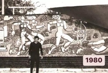 У Києві руйнується мозаїка на вході до стадіону «Схід»