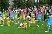 Відкриття реконструйованого стадіону ДЮСШ-21 у місцевості ДВРЗ